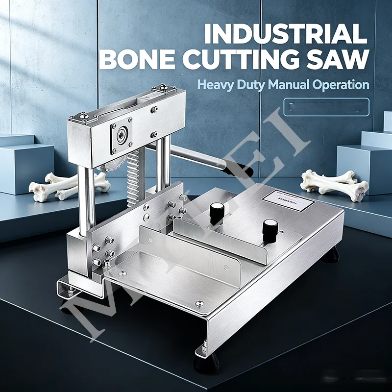 Manual Frozen Meat Bone Saw Cutting Chopping Cutter Machine Leg Cutter Fish Ribs Bone Ribbonfish Guillotine Cut Machine