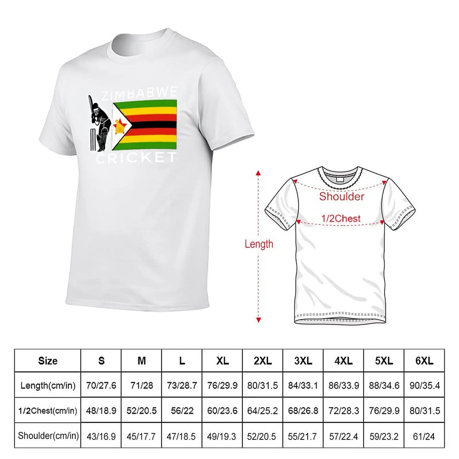 Zimbabwe Cricket T-Shirt graphic t shirts for man cotton t shirts man 100% T-Shirt