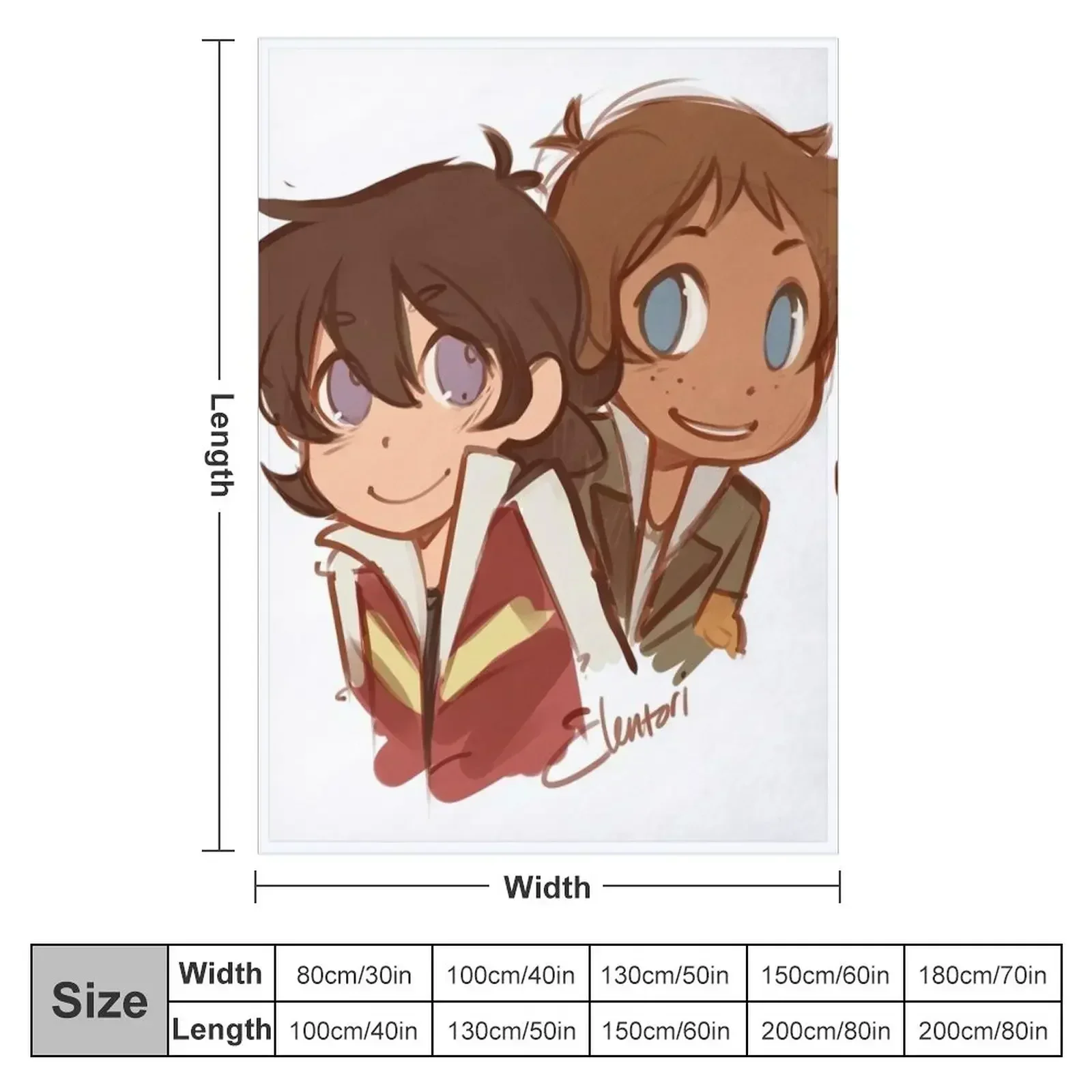 Chibi Klance Throw Blanket christmas gifts Polar Designers Blankets