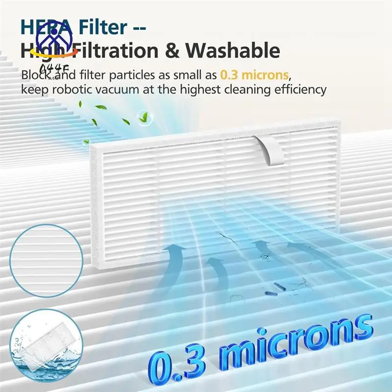 A44F-19PCS Main Brush Side Brush Hepa Filter Dust Bag Mop Cloth For Eufy Omni C20 Robot Vacuum Cleaner Accessories