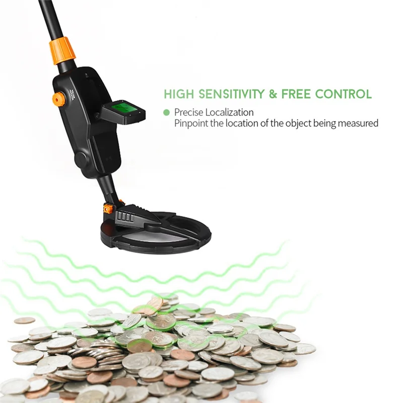 A15R -MD1008A Metal Gold  Pinpointer Handheld Silver Jewelry Treasure Underground Metal  Tracker Seeker Finder