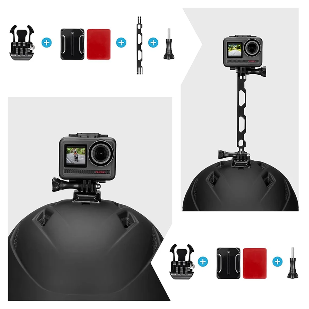 Action Camera Bike Kit for EK7000/7000 Pro/Brave7LE/8/V50 Pro/Elite/GoPro Hero/DJI/Apexcam Action Camera