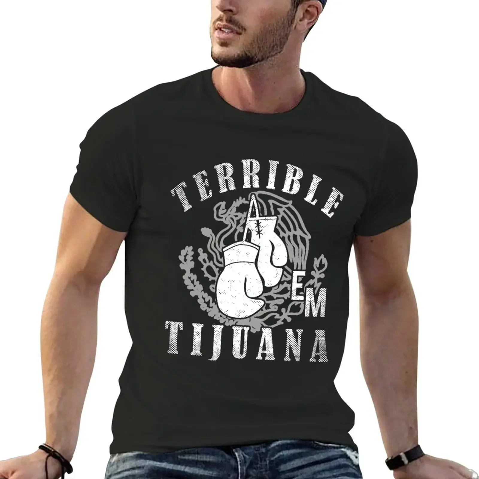 Erik Terrible Morales Tijuana T-Shirt heavyweights plus size tops blacks men graphic t shirts