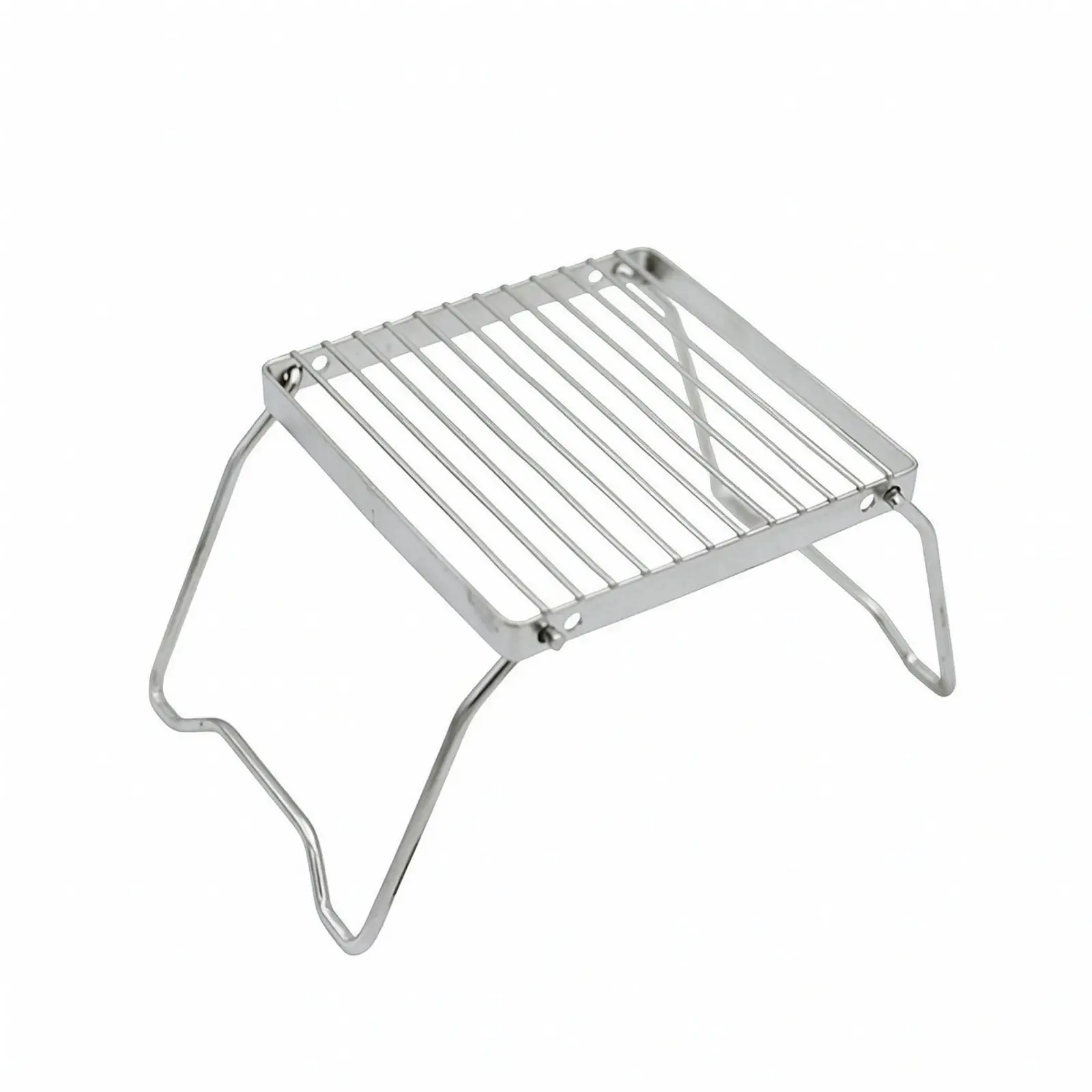 Lightweight Stainless Steel Stove Rack for Outdoor Cooking Folding Pot Stand with Bag for Hiking Backpacking Picnic