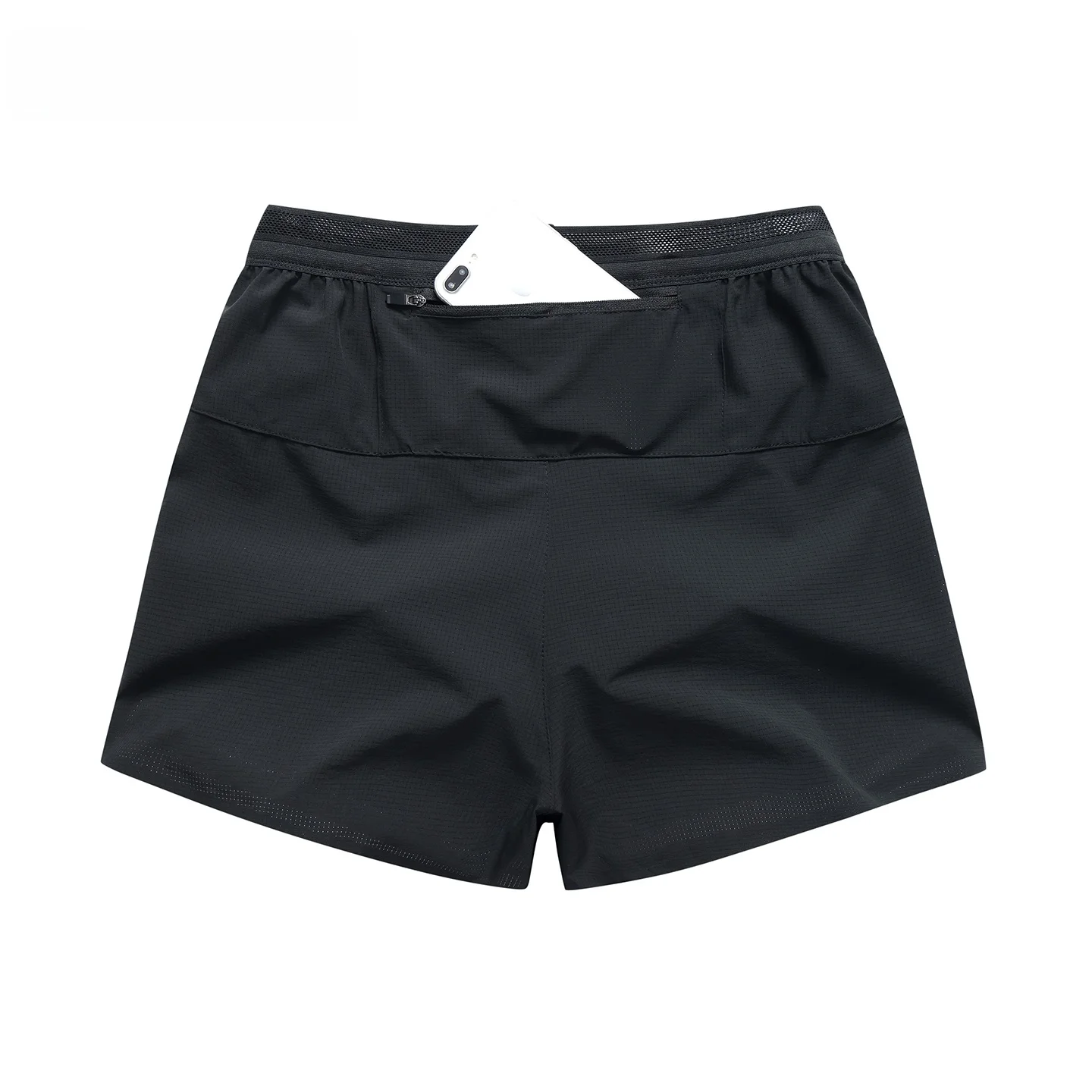 BANDIT RUNNING Marathon Sports Shorts Quick Dry Breathable Seamless Three-quarter Length Unisex Running Shorts Mobile Pocket