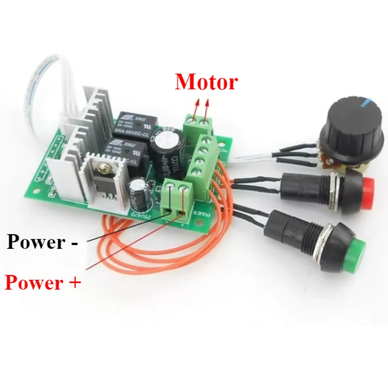 300W PWM DC Motor Controller 6V/12V/24V 10A Forward And Reverse Switch For Linear Actuator Motor Controller