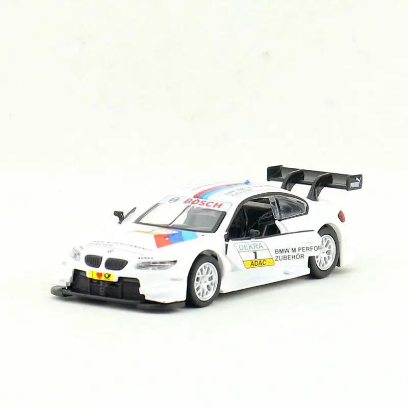 Diecast Metal Toy Model 1:42 Scale BMW M4 DTM Racing Car Pull Back Doors Openable Educational Collection Gift Kid Match Box