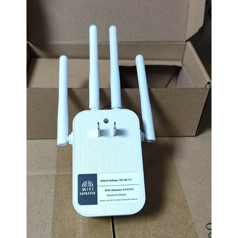 2 1 repetidor wifi quatro antenas wifi roteador impulsionador 2.4ghz wifi sinal estender