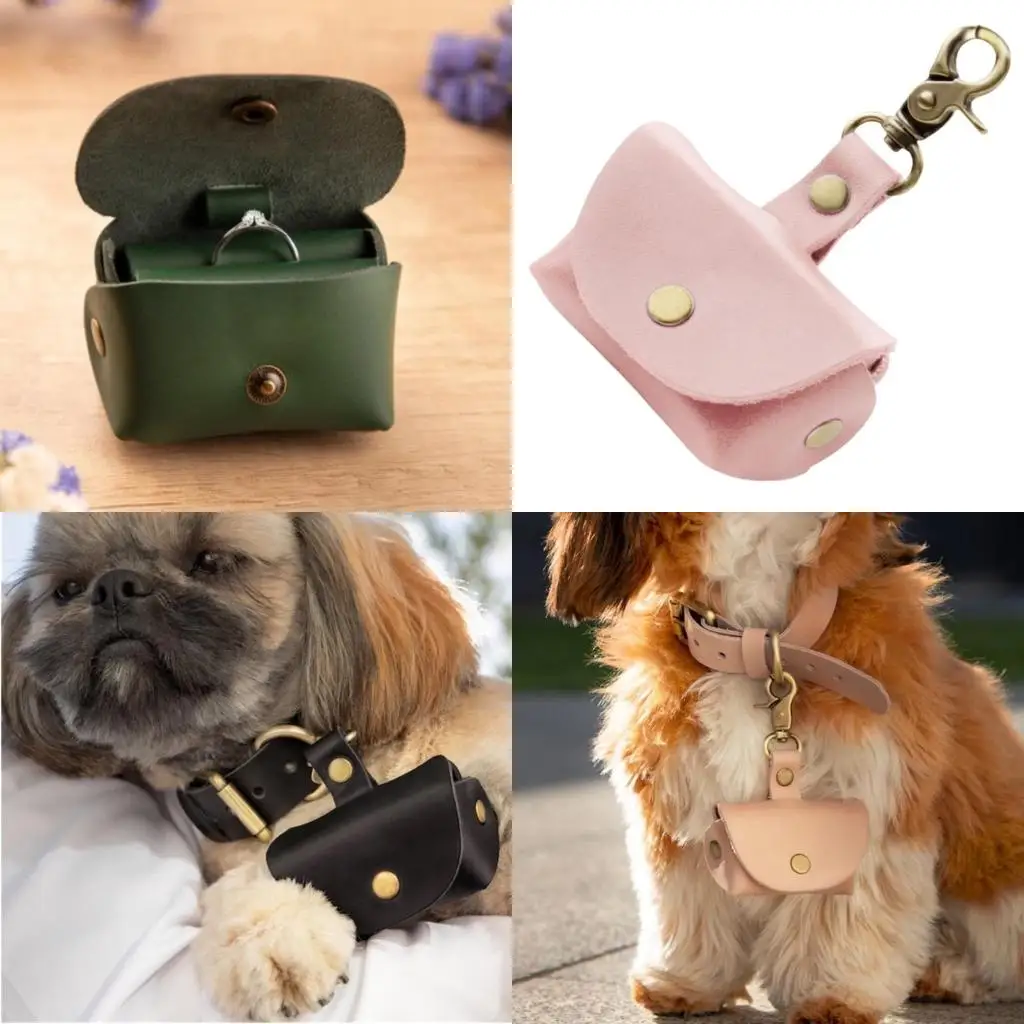 

Stylish Leather Rings Pouches for Safekeeping of Engagement Jewelry Accessory