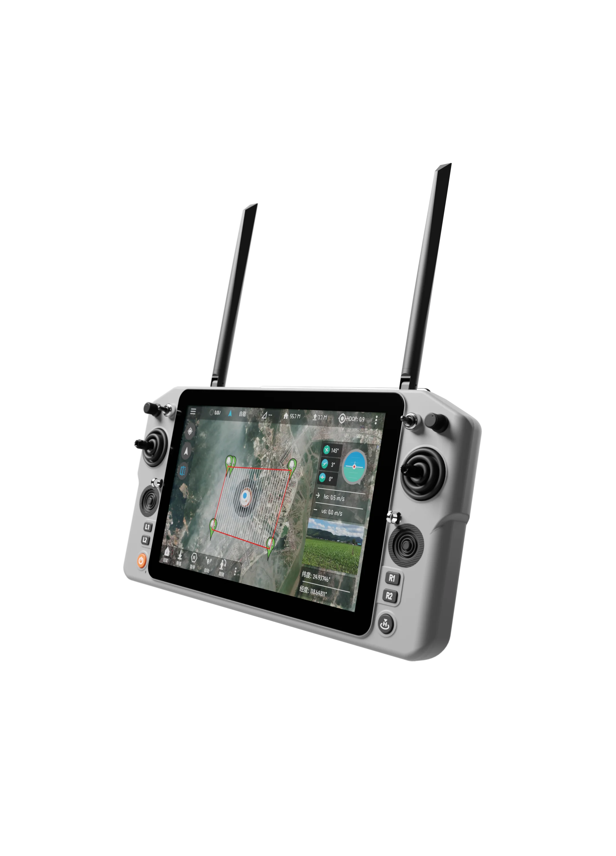 NEW Skydroid G30 Remote Control GR03 Receiver 2.4G/5.8G Dual Band 30KM Range 10.1" HD Touch Screen