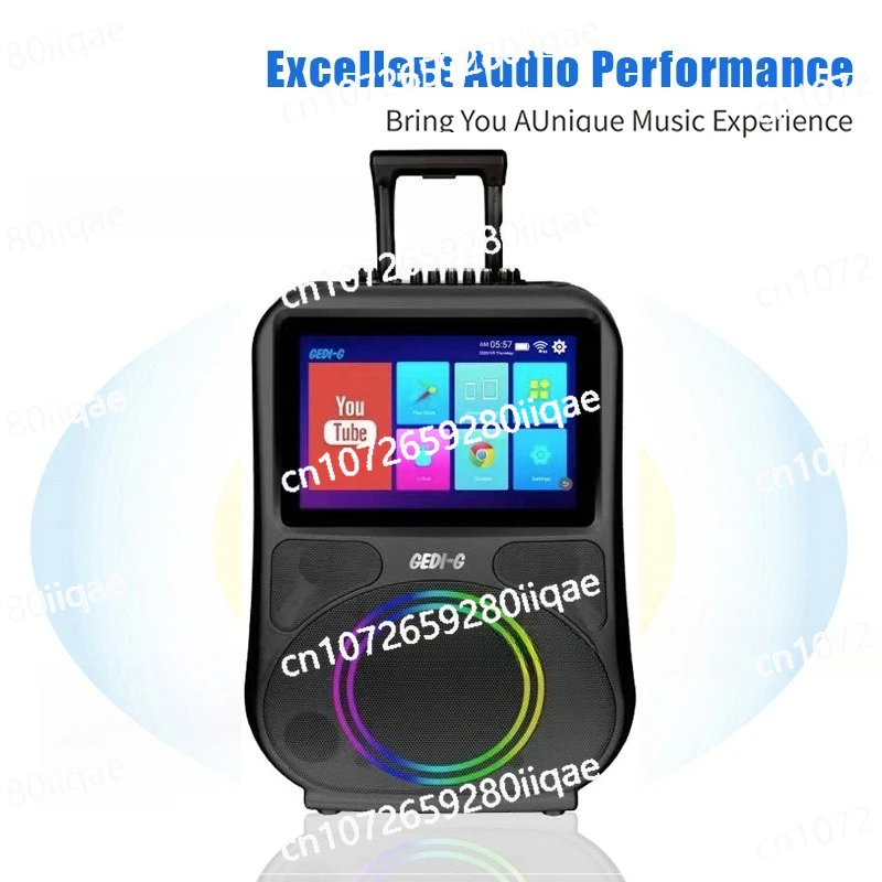 New Square Dance Audio with Display Wireless Microphone Karaoke Video Mobile KTV