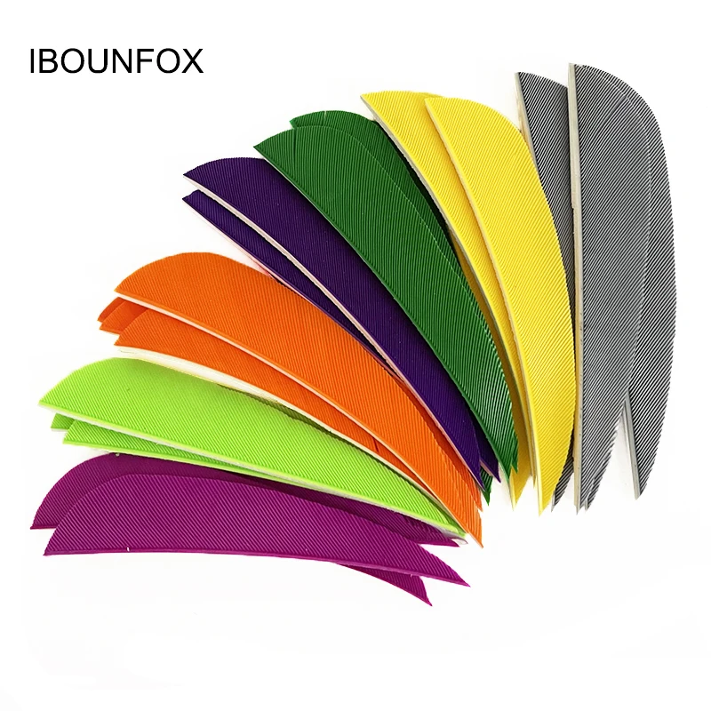 100Pcs 3 Inch Archery Feathers Fletching Right/Left Wings Natural Turkey Vanes Arrow Fletches Feather DIY Hunting Accessories