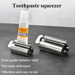 Stainless Steel Clip-on Facial Cleanser Squeezer Toothpaste Squeezer Press Manual Dispenser Toothpaste Bathroom Accessories