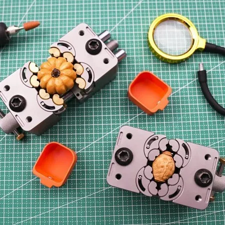 كماشة مصنوعة يدويًا من الفولاذ المقاوم للصدأ 304 بوصة واحدة مع سندان، وزخارف أدوات يدوية الصنع، وكماشة قطع حديد