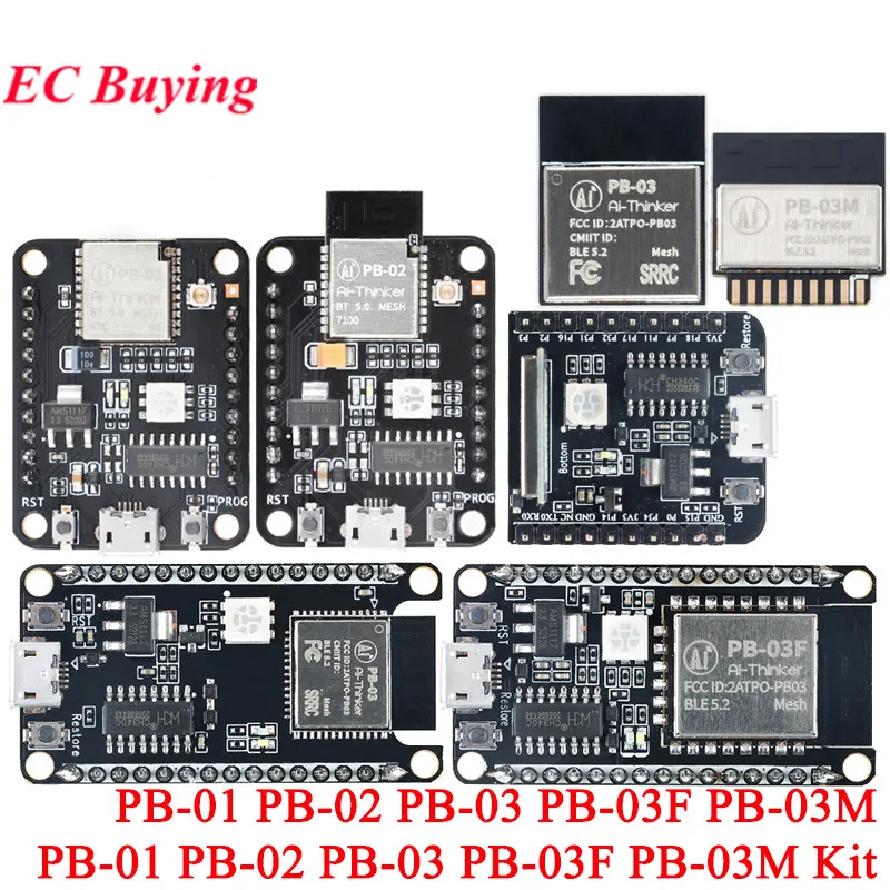 PB-03 PB-03M PB-03F PB-01 PB-02 BLE 5.2 Low Power PB-03M-Kit PB-03F-Kit PB-03 Kit Development Board Module PCB Onboard Antenna