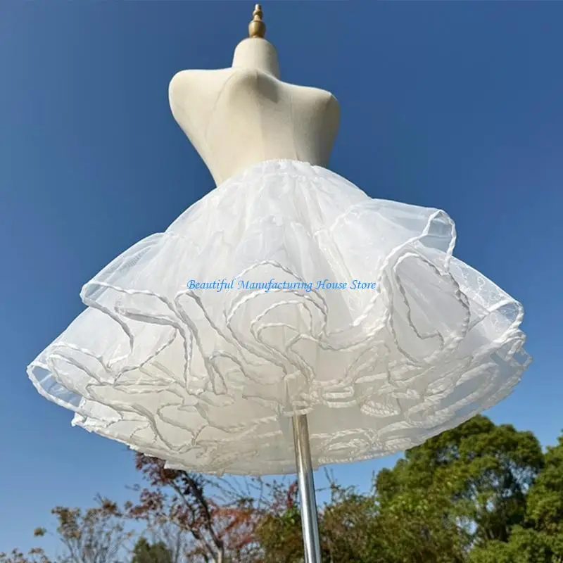 E56A Comfortable Layered Tulle Skirt Photography Event Skirt For Unique Cosplay Short Looks