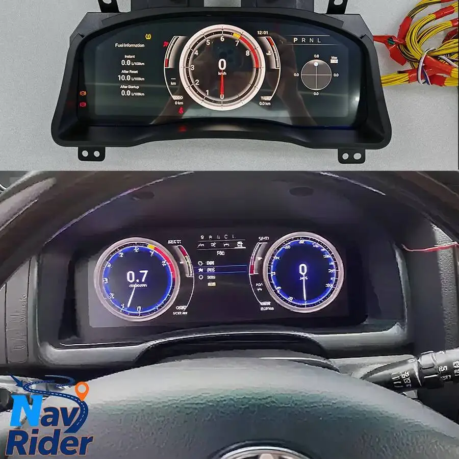 Speedometer Cluster Carplay Virtual Cockpit Instrument Cluster Car LCD Digital Dashboard For Toyota Prado 120 2004-2009 GPS
