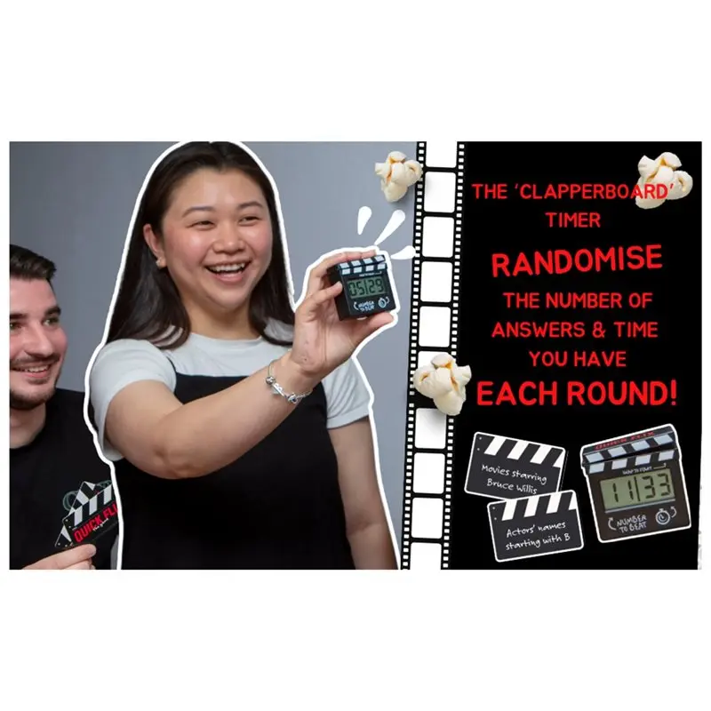 CYGJ-Игра-викторина Quick Flix Boxer для любителей кино и киногурумов - Веселая семейная игра для вечеринок и киновечеров