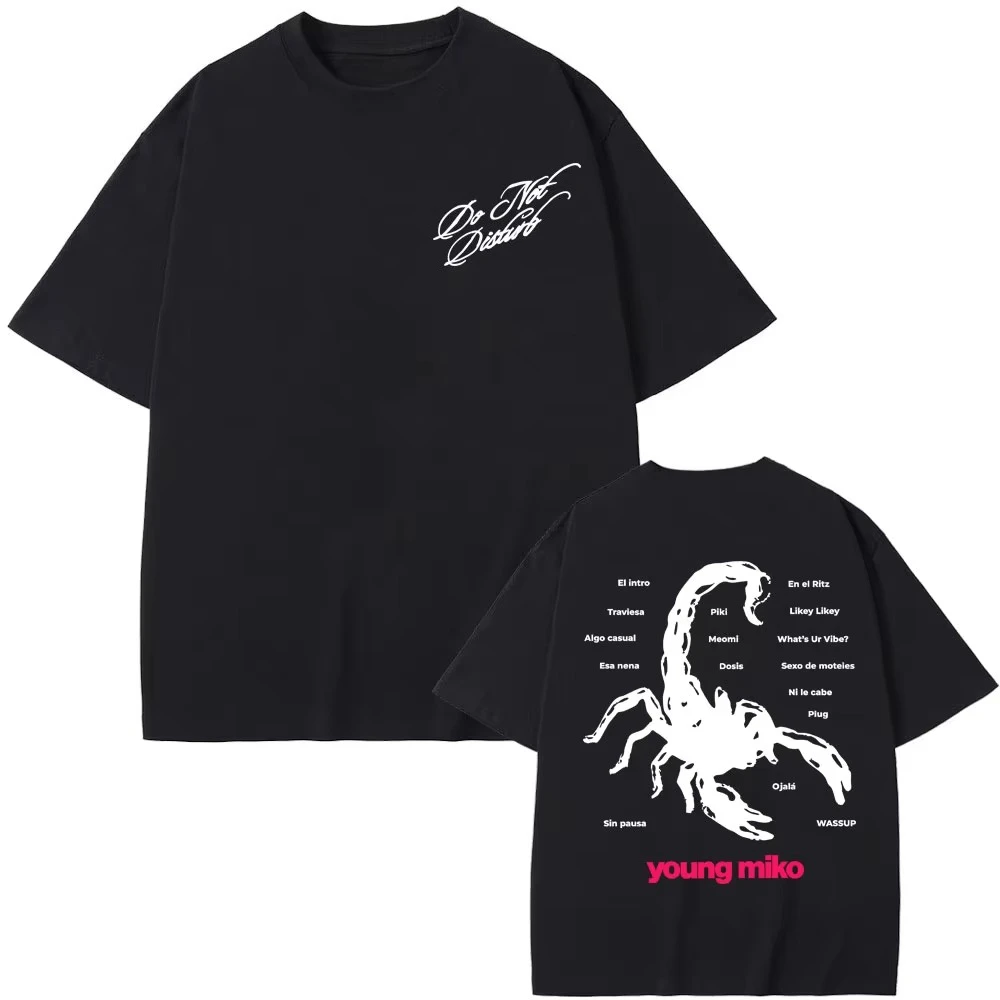 Rapper Young Miko Do Not Disturb Merch Short Sleeve T Shirt Women Men Harajuku Aesthetic Graphics Tshirt Cotton Tees Streetwear