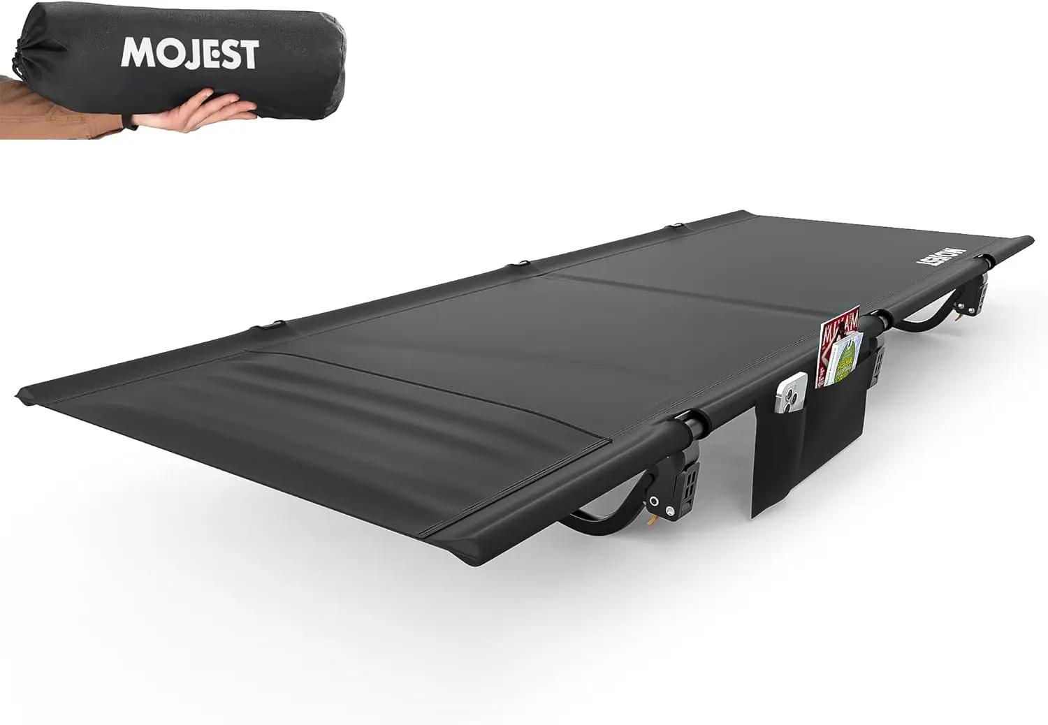 

Ultralight Folding Camping Cot for Adults - Portable Bed Supports 350 lbs, Lightweight for Travel and Outdoor Adventures