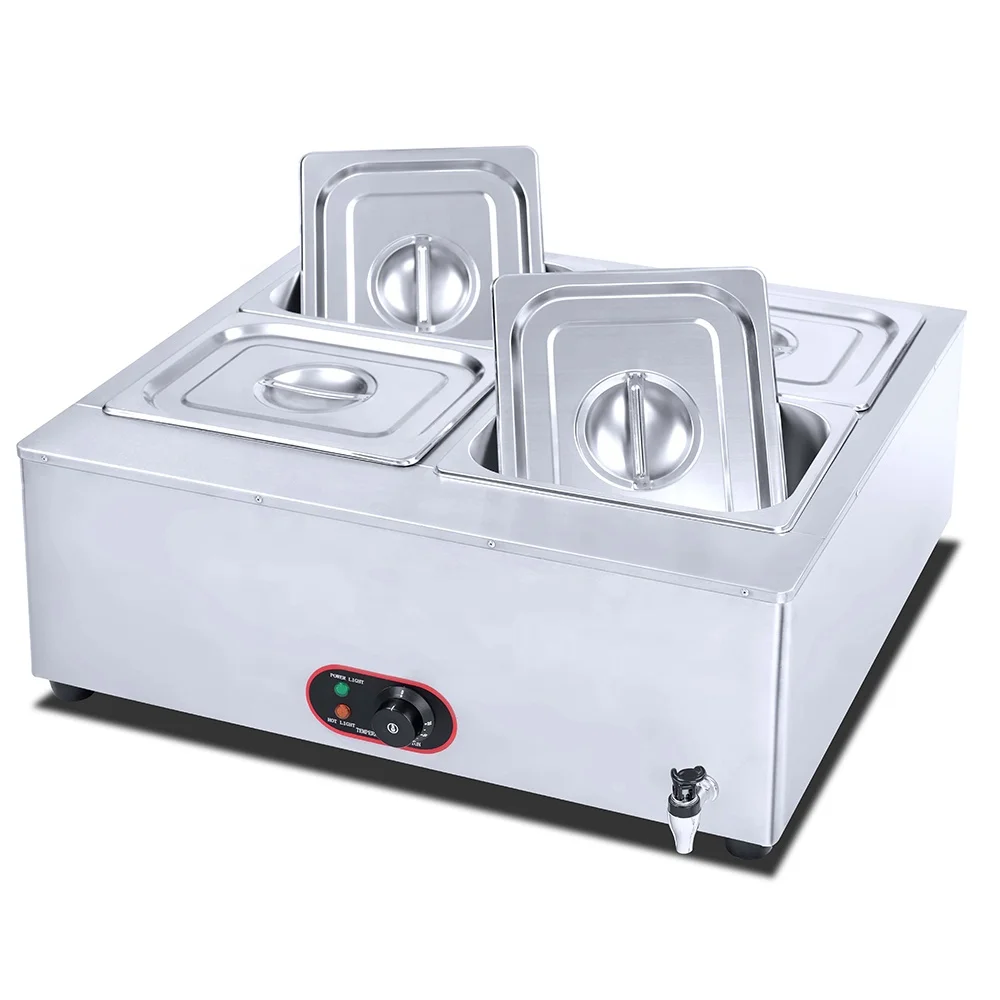Use 1C Temperature Control For Catering Events & Hot Sale Electric Food Warmer With Bain Marie Method Buffet