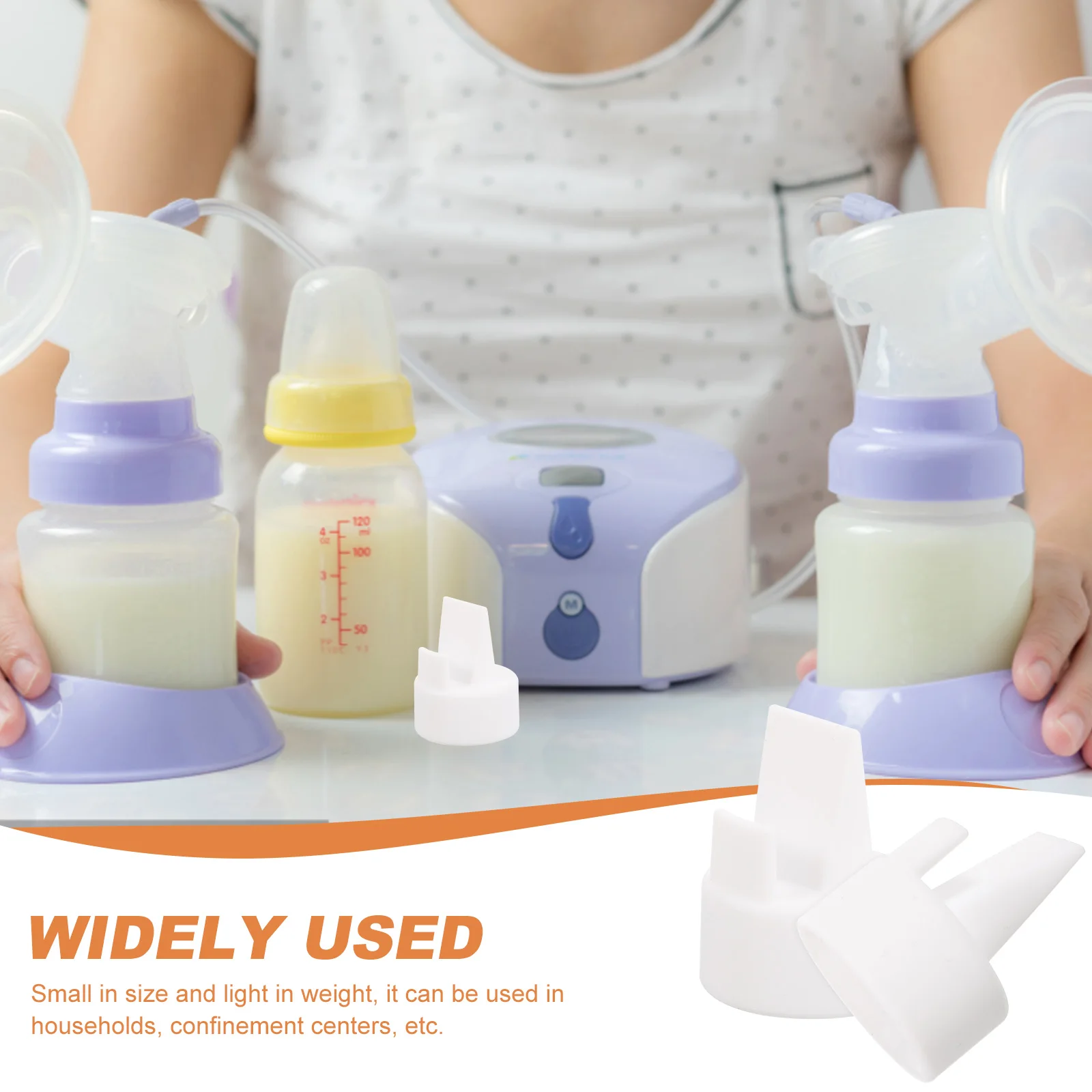 

2pcs Silicone Breast Pump Replacement Electric Anti-Backflow Valves For Breastfeeding Supplies Durable Small Valves Breast Pump