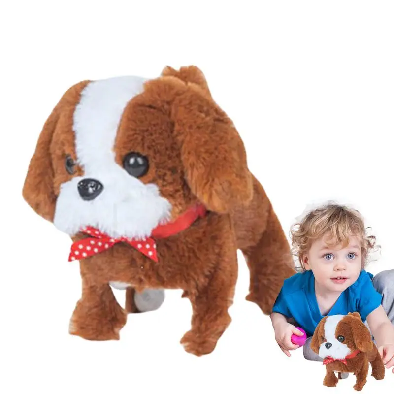 Cucciolo Robot Abbaiare Cane Intelligente Peluche Cucciolo Interattivo Giocattolo Da Passeggio Robot Elettronico Cane Giocattolo Per Animali Domestici Portatile Per La Giornata Dei Bambini Per