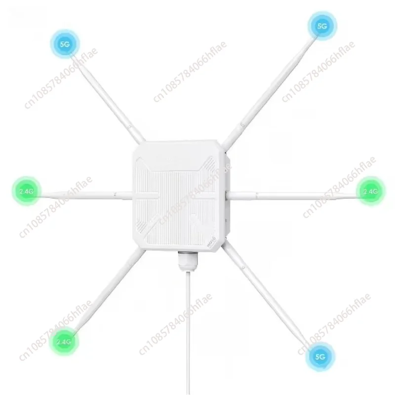 Long Distance Waterproof Outdoor WiFi 6 AX 3000M Wireless AP Mesh Router 2.4G 5G Dual Band WiFi 6 Expander