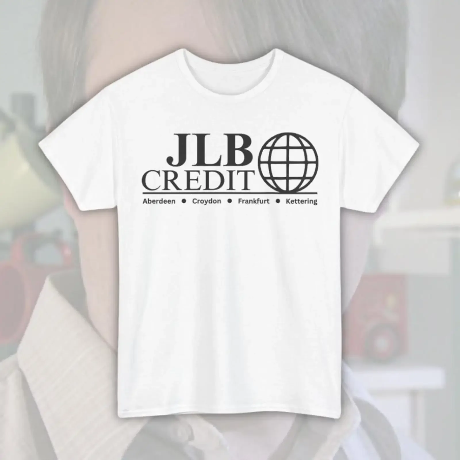 Peep Show JLB Credit T Shirt Employee vintage Washed Top For Everyday Wear Breathable Stylish Soft streetwear homme Comfortable