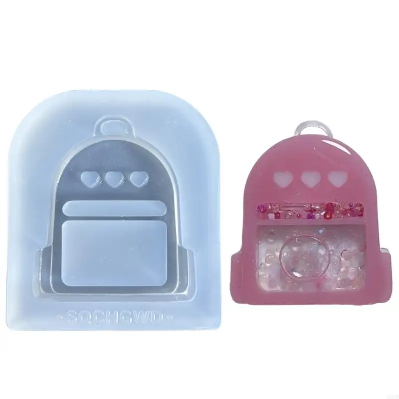 

69HB Bag Sand Molds Vintage Bag Keychain Moulds Silicone Ornament Molds DIY Crafts Mold Perfect Gift for DIY Enthusiasts