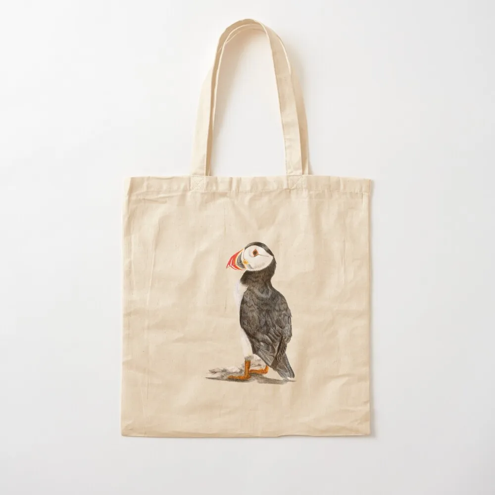 Puffin being a puffin Tote Bag canvas shopping bag supermarket folding bag reusable shopping Candy bags