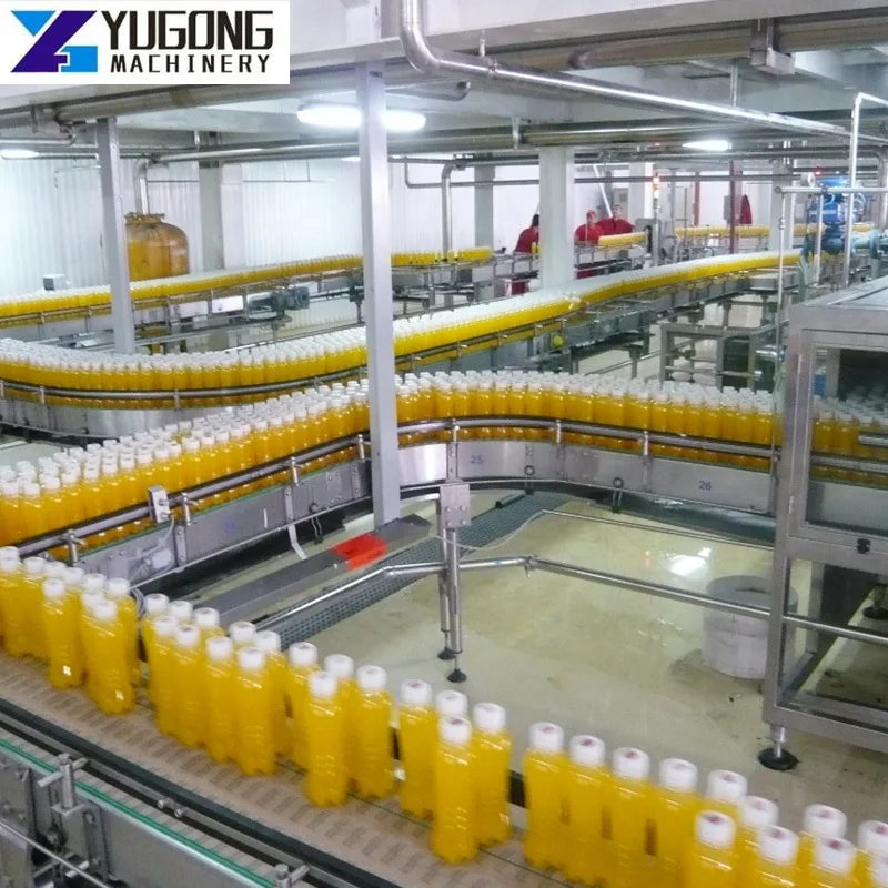 YUGONG Carbonated Beverage Drink Making Machine PET Bottle Filling Production Line / Soda Water Bottling Machine