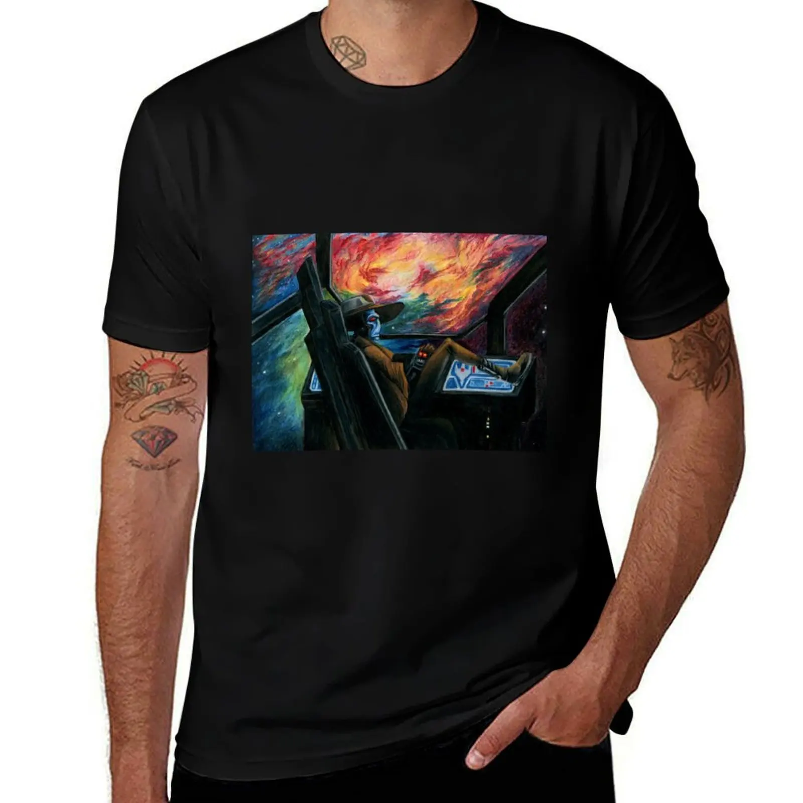

Cad Bane Nebula T-Shirt Breathable Workout Short Sleeve Top