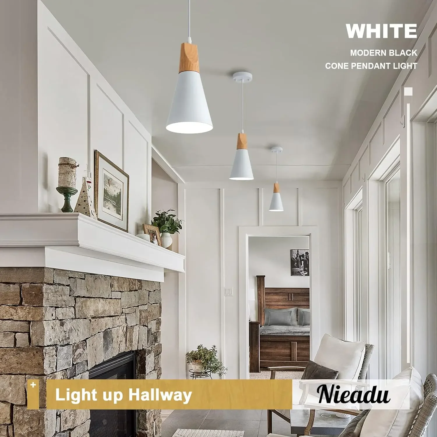 Wood Pendant Lighting for Kitchen Island Nordic Pendant Light Minimalist Hanging Light for Dining Room Kitchen Sink