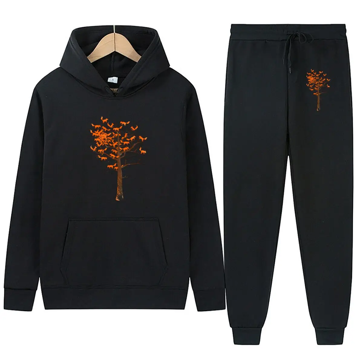 شجرة الخريف - الطبيعة، المناظر الطبيعية الخلابة، البرتقال، الموسم - تصميم تحت عنوان هوديس الدعاوى الرباط البلوز الرجال / النساء حزام السراويل