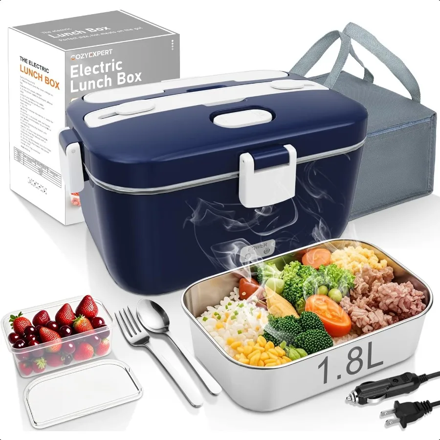 

Электрический ланч-бокс, 100 Вт, с подогревом еды, 12 В, 24 В, 110 В, подогреватель фаст-фуда, нагреватель для автомобиля, грузовика, дома, портативные коробки для подогрева еды с 1.