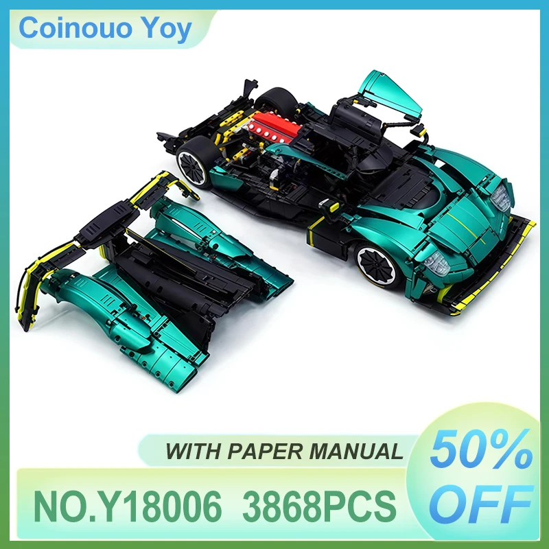 

Y18006 MOC Pro Speed Supercar Technical Racing Vehicle Building Blocks Bricks Model Assembly Puzzle DIY Toys Boys Birthday Gifts