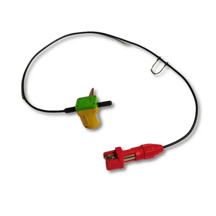 Single SM4 Geophone 10Hz Horizontal with Split Spring Clips Connector , Seismic Geophone String 10 Hz