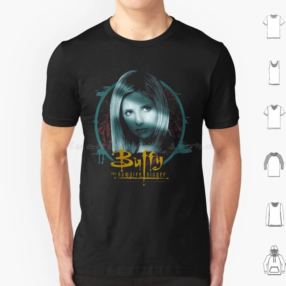 Womens Buffy The Vampire Buffy Circle Portrait T Shirt 6xl Cotton Cool Tee Buffy The Vampire The Bronze Bronze Buffy Vampire