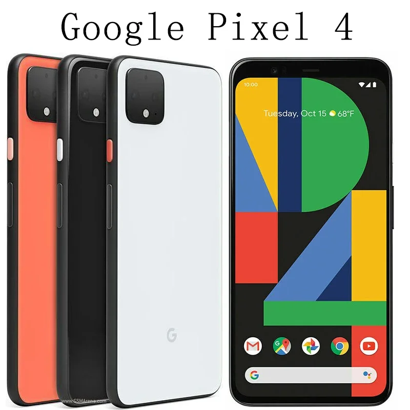 Оригинальный мобильный телефон Google Pixel 4 4G LTE Face ID 5,7 дюйма 6 ГБ + 64 ГБ NFC 12,2 МП + 16 МП + 8 МП Восьмиядерный мобильный телефон Android