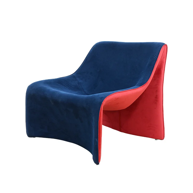 

Modern simple high heels casual recliner fiberglass liner comfortable single sofa chair