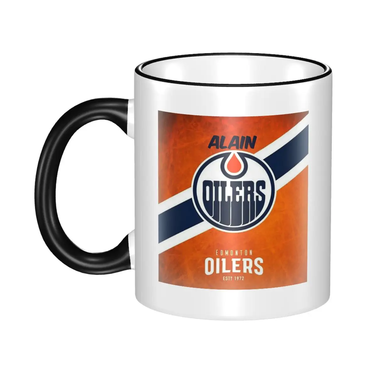 OILERS HOCKEY TEAM Mug Funny Ceramic Coffee Cups Tea Mugs Milk Cup Drinkware Gifts for Woman Man