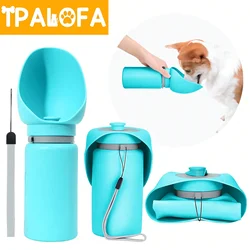 550ml Dog Water Bottle Portable Foldable Silicone Bowl Outdoor Travel Hiking Drinking Bowl Puppy Cat Feeder Dog Accessories