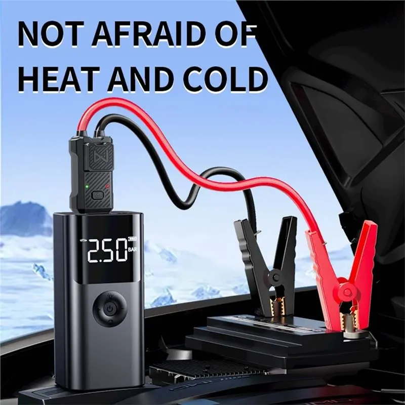 A37T-Car Jump Starter,12000Mah Battery Pack With Air Compressor(150PSI) For Cars Trucks Motorcycles Portable