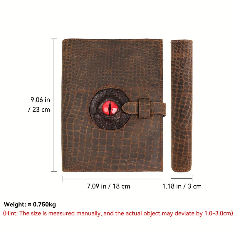 A5 Binder Notebook Cow Leather With Crocodile Pattern Refillable Notebook Vintage Note Book Journal Diary