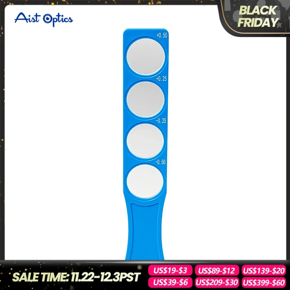 Four-Hole Prism Refraction Blue ±25/±5  Vision Test Optometry Retinoscopy Rack for Eye Testing