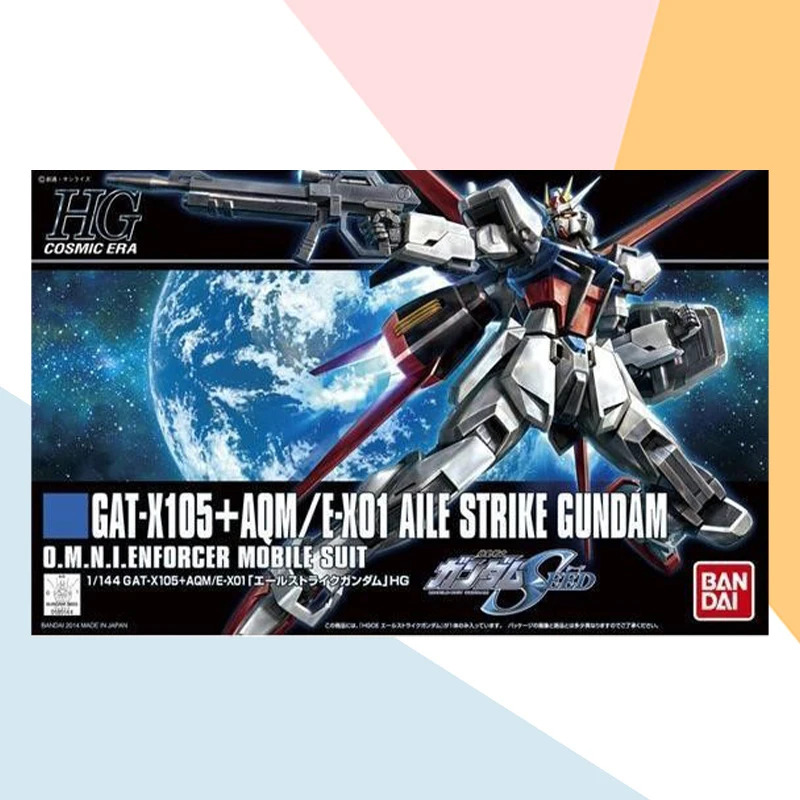 

Bandai HG 1/144 AQM E-X01 AILE STRIKE GUNDAM Figure Model Collection Toy Gift