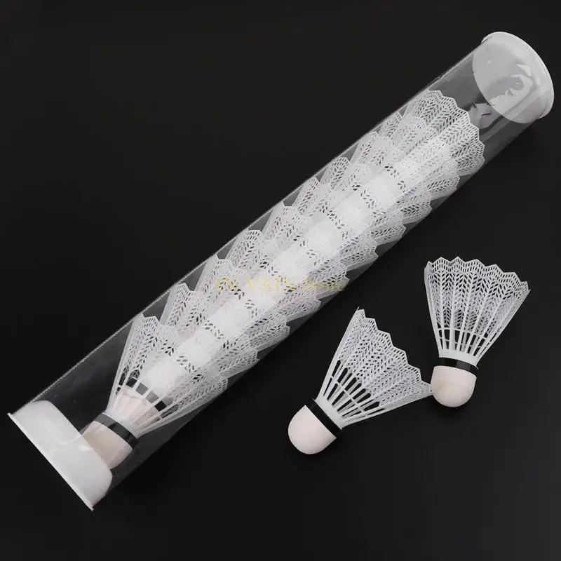M5TC 12PCS في الهواء الطلق الرياح الرياح الريشة خفيفة الوزن التدريب على الأوزان المكوك سهلة الاستخدام