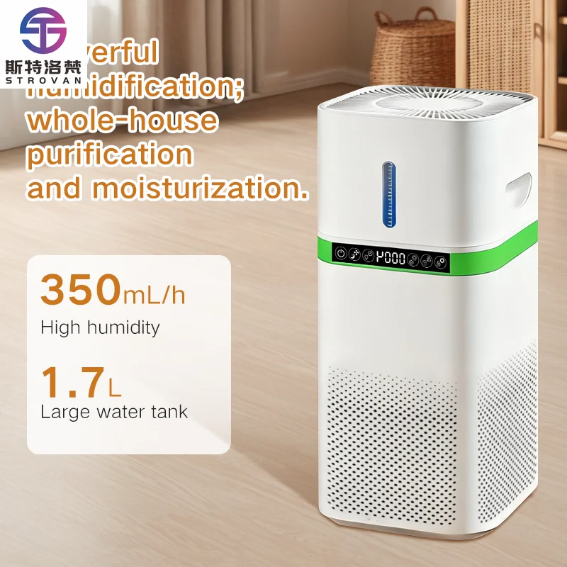 Air Humidifier & Purifier  H11 217 M/h  Smart App-Controlled Bladeless Desktop with WiFi & AQI Display
