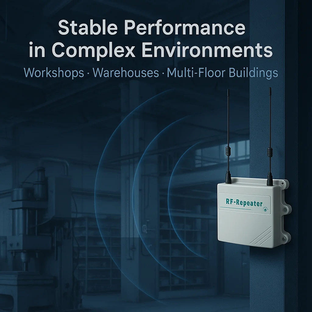 Anti-Interference 433MHz RF Signal Booster, 12V DC Input for PT2262/EV1527 Code Devices
